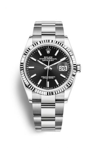 Rolex Datejust 36 Stainless Steel Black Dial Oyster Fluted Bezel
Ref. 126234-0016