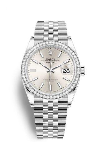 Rolex Datejust 36 Stainless Steel Silver Dial Jubilee Diamond Bezel
Ref. 126284RBR-0005